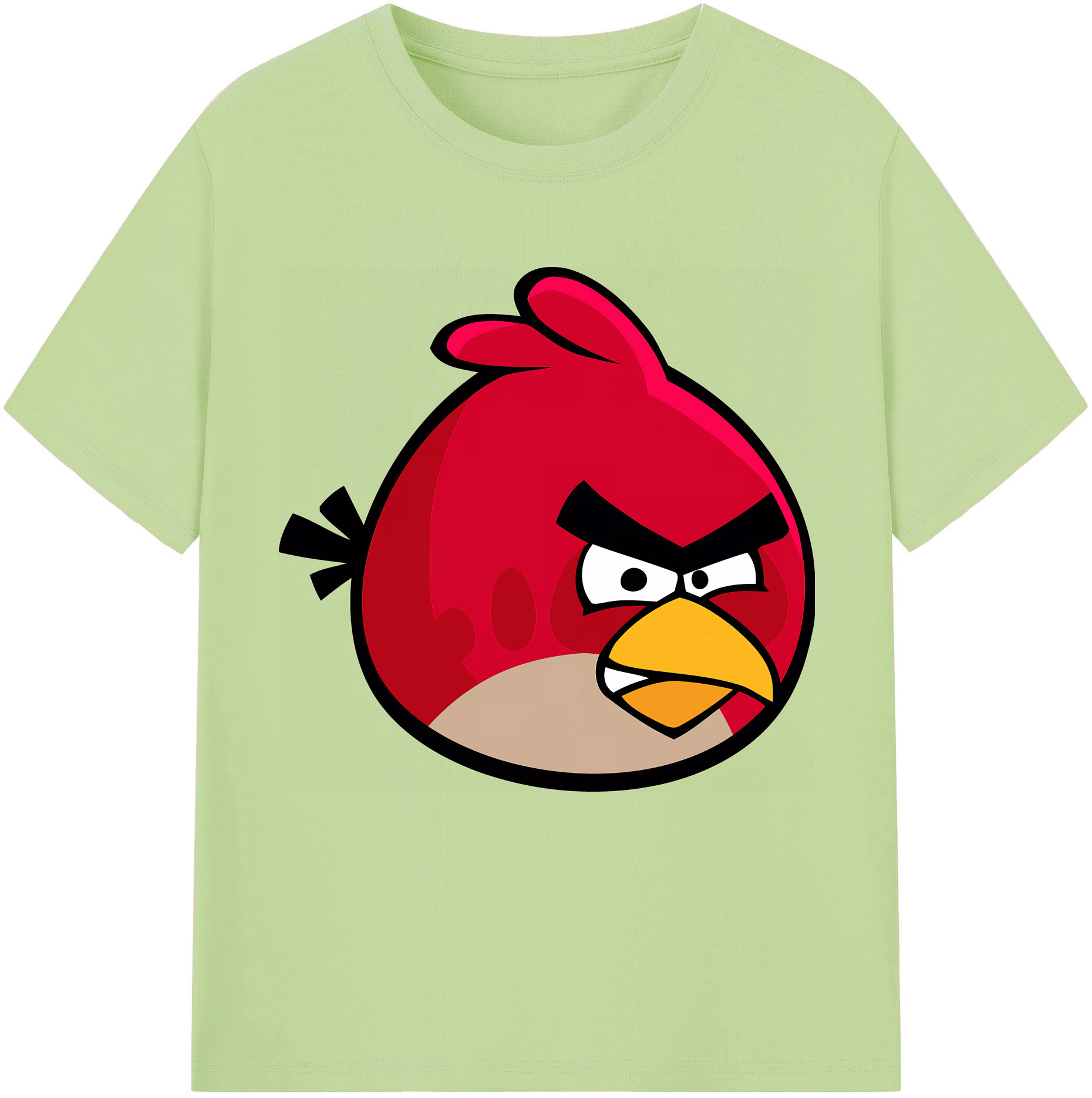 （画像用） Angry Birds アングリーバード 綿100％半袖Tシャツ（フロントプリント）